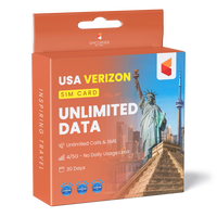 Verizon Unlimited SIM Card (USA , Canada, Mexico) | SimCorner