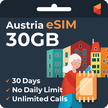 [eSIM] Austria eSim Card (30GB)
