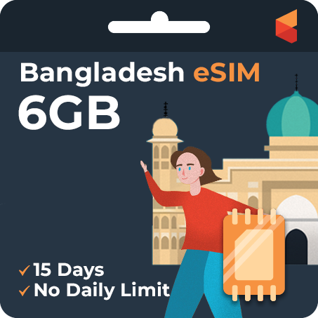 [eSIM] Bangladesh Data eSIM (6GB - 15 Days)
