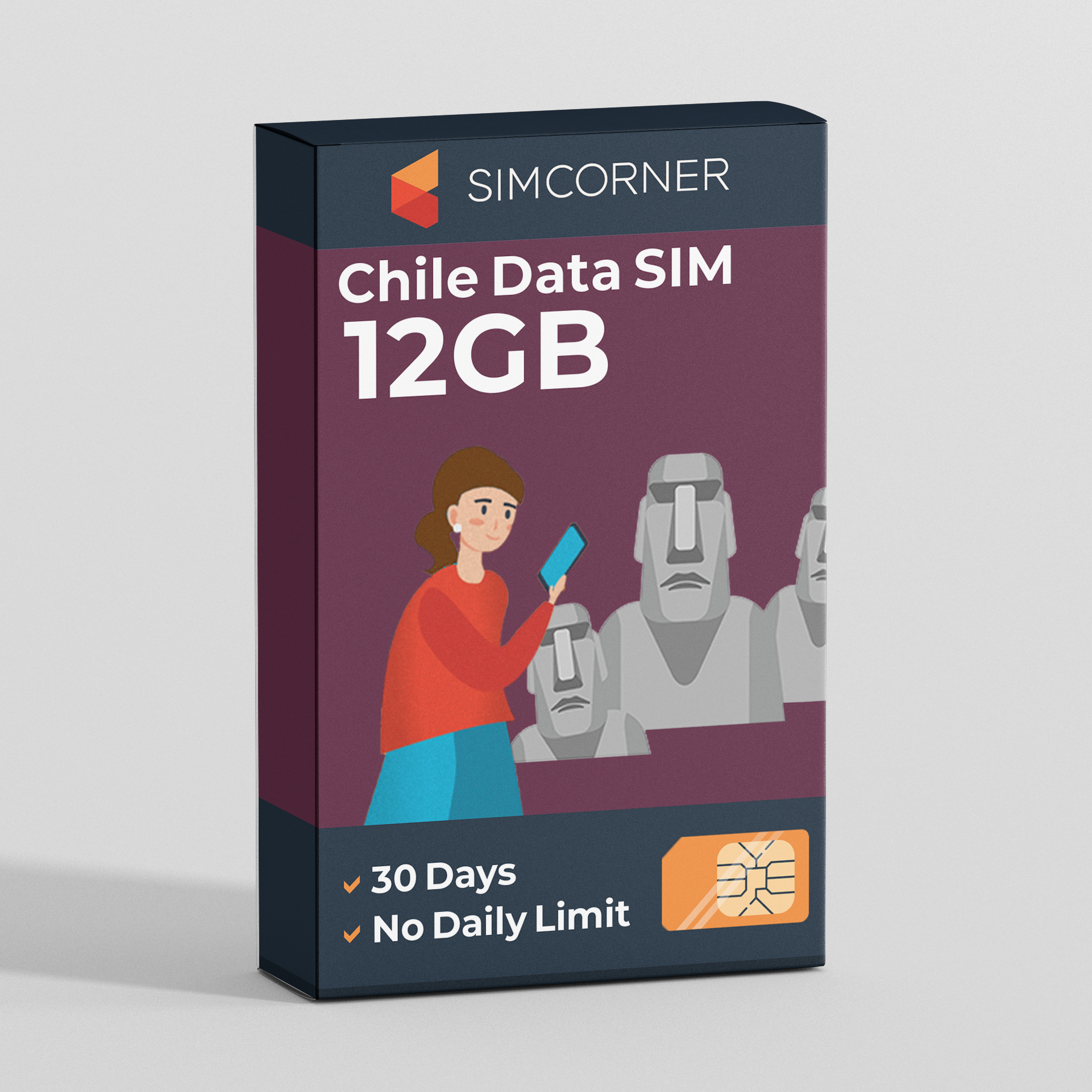 Chile Data SIM Card(12GB)