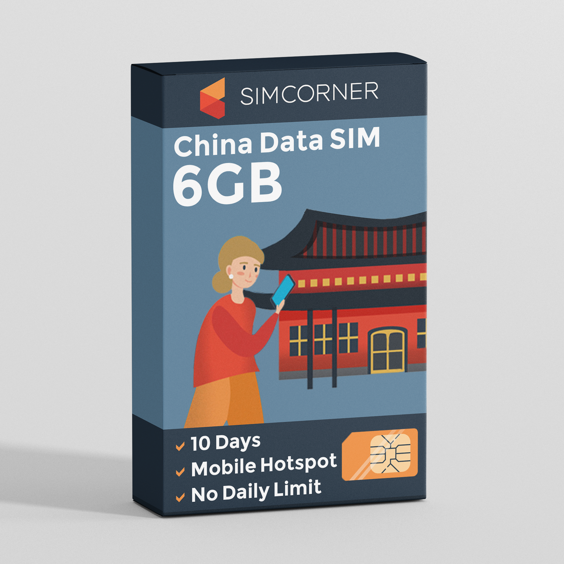 China Data SIM Card (10 day - 6GB)