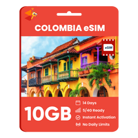 Thumbnail for [eSIM] Colombia Data eSIM (10GB - 14 Days)