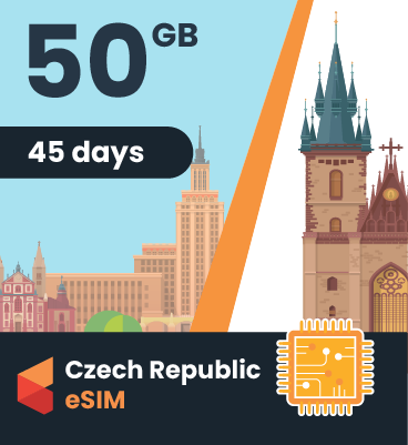 Czech Republic eSIM: 50GB - 45 Days