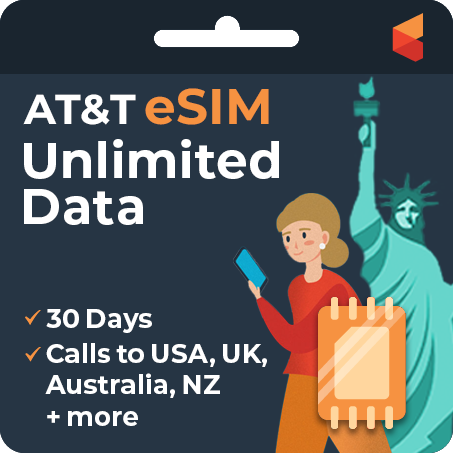 [eSIM] AT&T Unlimited MAX Plus (USA, Canada, Mexico) | SimCorner