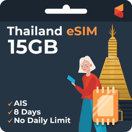 [eSIM] Thailand Travel Sim Card - 15GB (AIS) | SimCorner