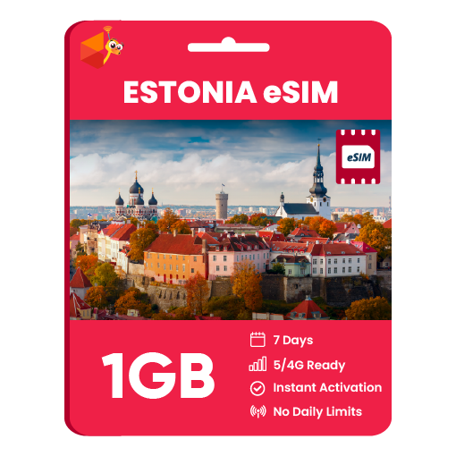 Estonia eSIM: 1GB - 7 Days