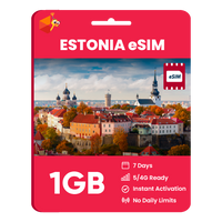 Thumbnail for Estonia eSIM: 1GB - 7 Days