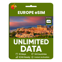 Thumbnail for [eSIM] Europe Unlimited Data