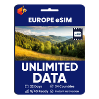 Thumbnail for [eSIM] Europe Unlimited Data
