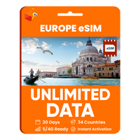 Thumbnail for [eSIM] Europe Unlimited Data