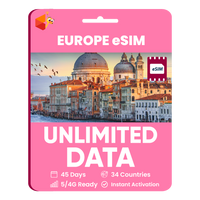 Thumbnail for [eSIM] Europe Unlimited Data