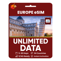 Thumbnail for [eSIM] Europe Unlimited Data