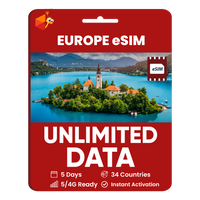Thumbnail for [eSIM] Europe Unlimited Data