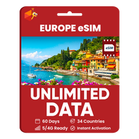 Thumbnail for [eSIM] Europe Unlimited Data