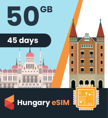 Hungary eSIM: 50GB - 45 Days