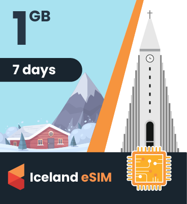 Iceland eSIM: 1GB - 7 Days