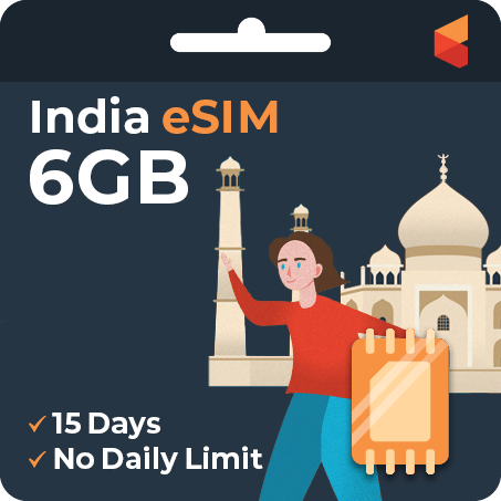 [eSIM] India Data eSIM (6GB - 15 Days)