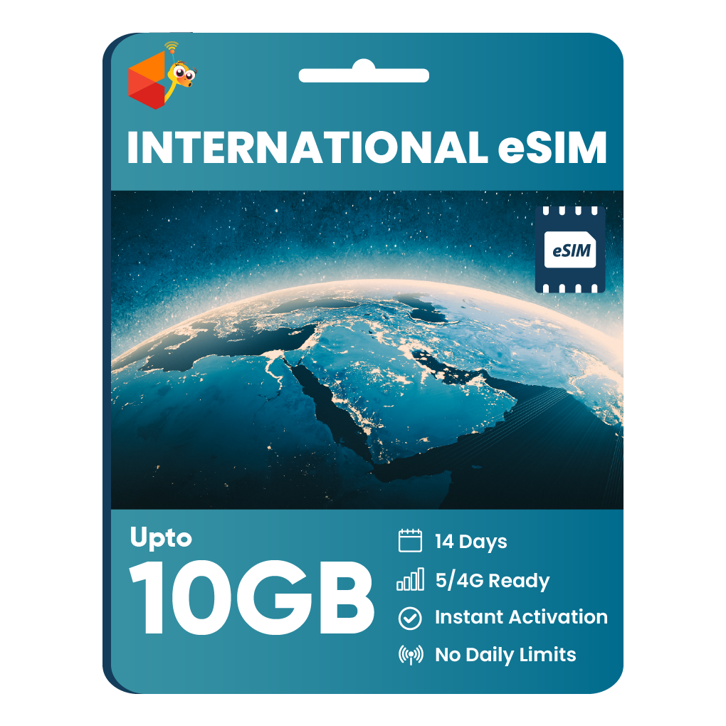 [eSIM] 14 Day International Data eSIM - 10GB | SimCorner