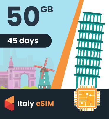 Italy eSIM: 50GB - 45 Days