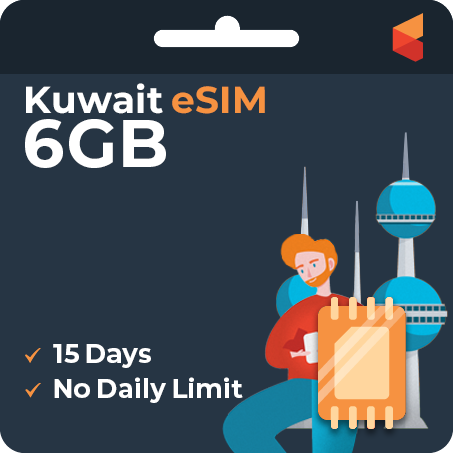 [eSIM] Kuwait Data eSIM (6GB - 15 Days)