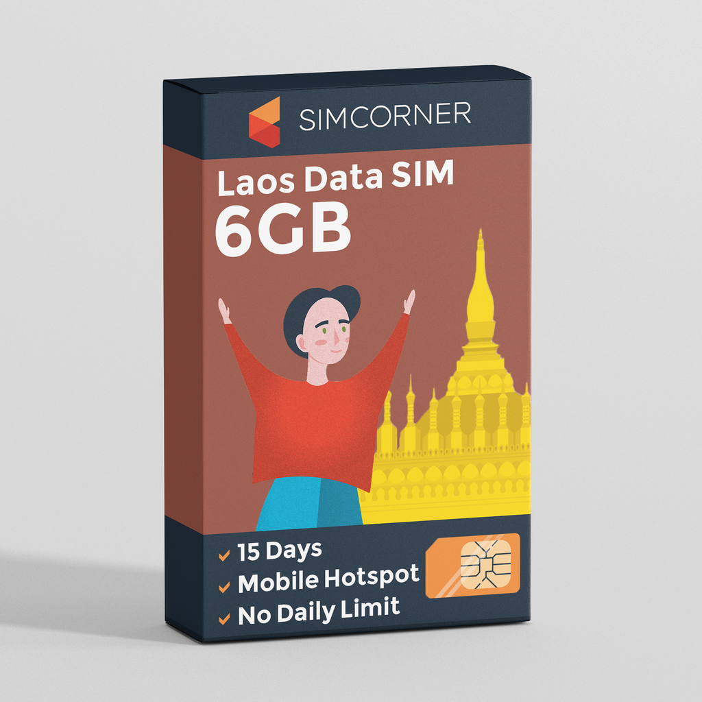 Laos Data SIM Card (15 Day - 6GB)