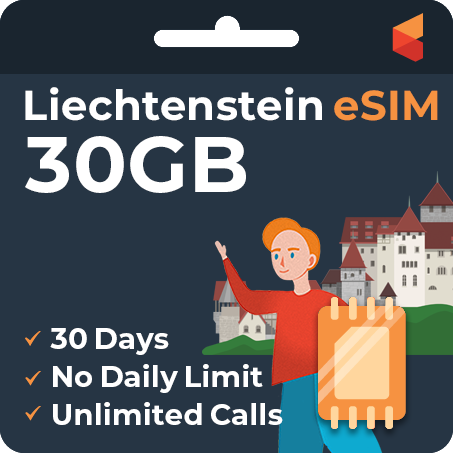 [eSIM] Liechtenstein eSim Card (30GB)