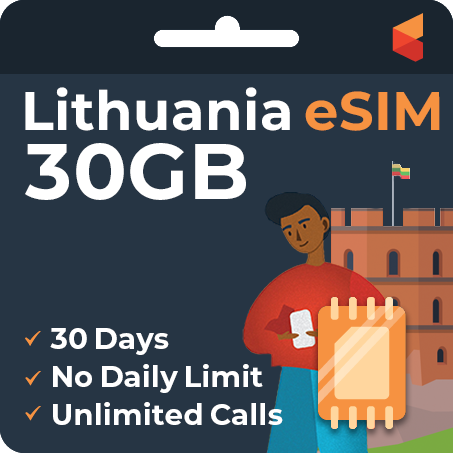 [eSIM] Lithuania eSim Card (30GB)