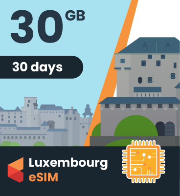 Luxembourg eSIM: 30GB - 30 Days