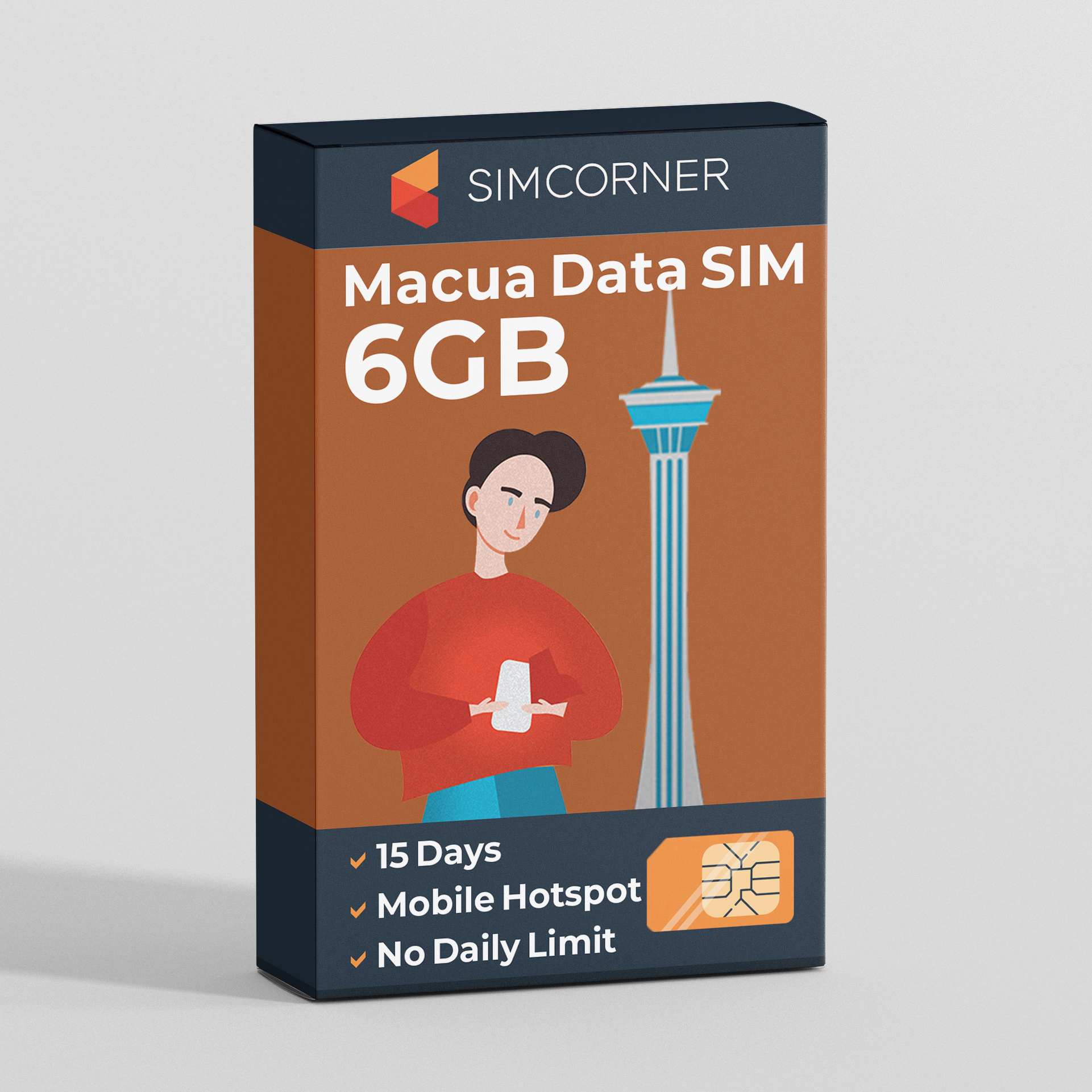 Macau Data SIM Card (15 Day - 6GB)