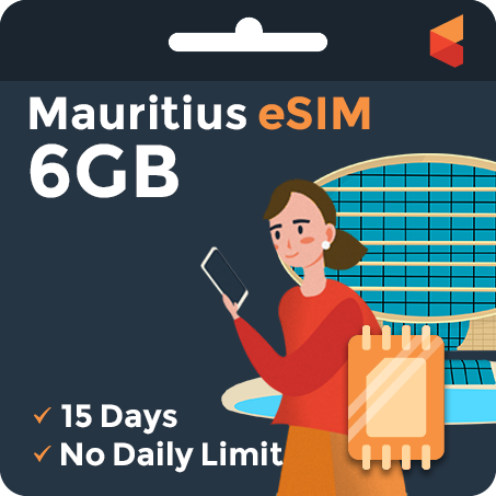 [eSIM] Mauritius Data eSIM (6GB - 15 Days)