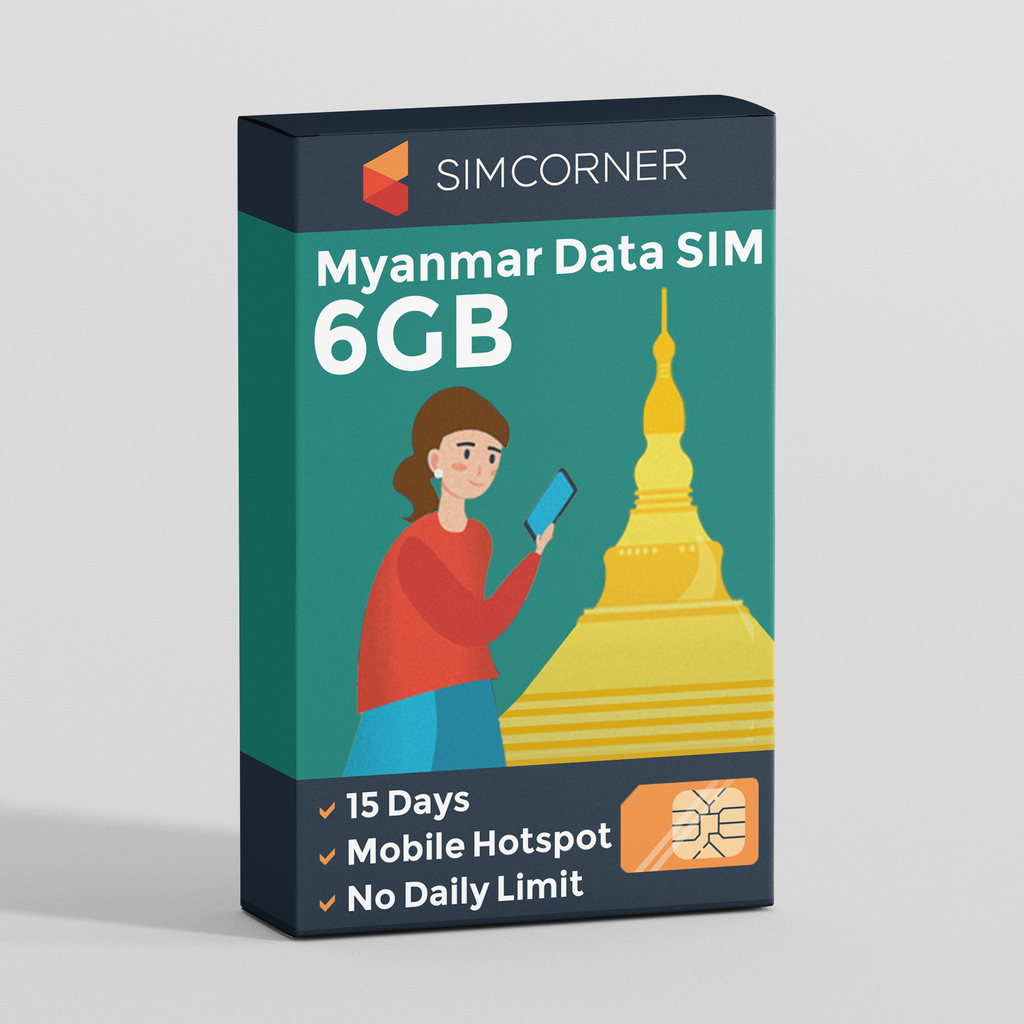 Myanmar Data SIM Card (15 Day - 6GB)