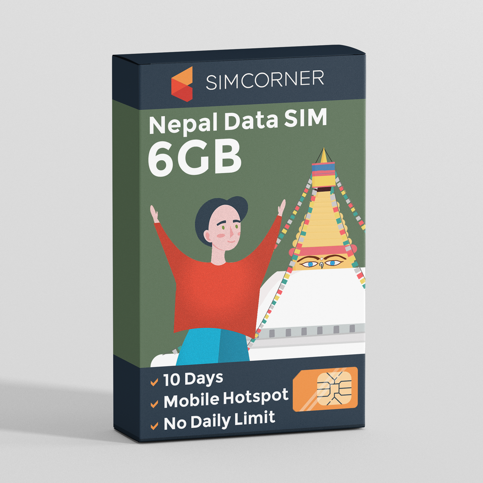 Nepal Data SIM Card (10 day - 6GB)