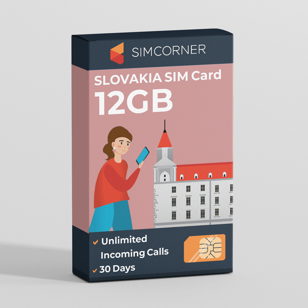 Slovakia Travel Sim Card (12GB)