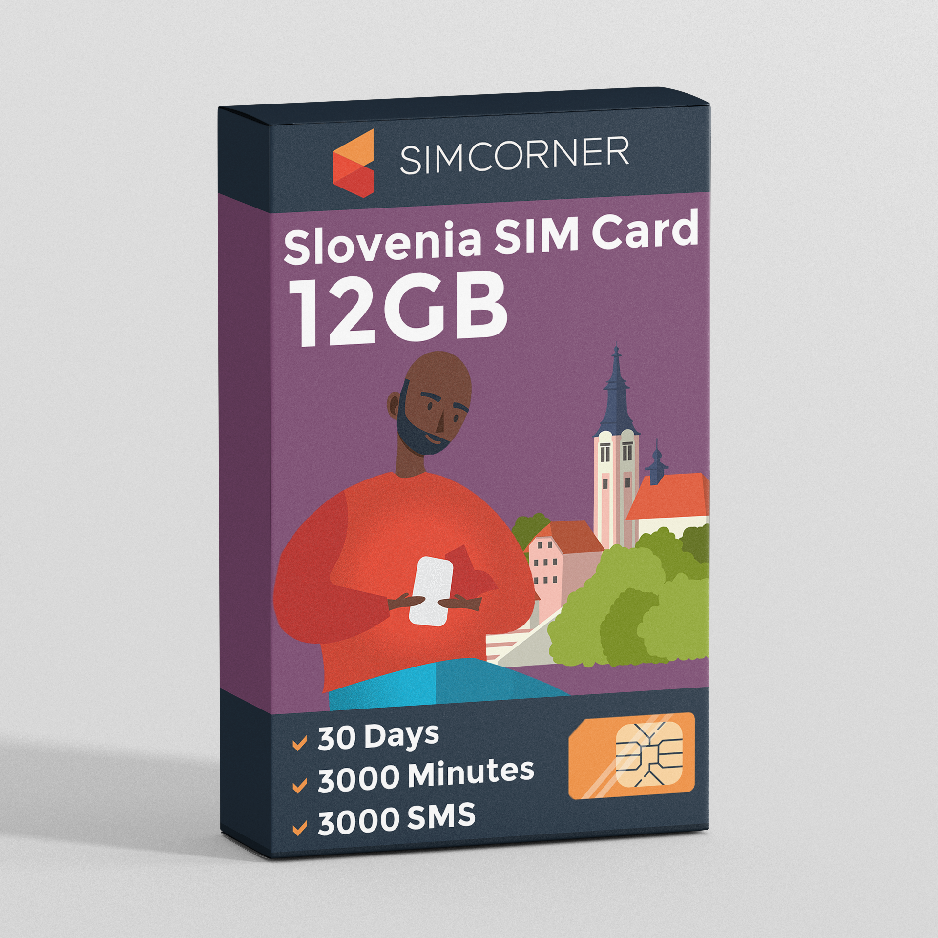 Slovenia Travel Sim Card (12GB)