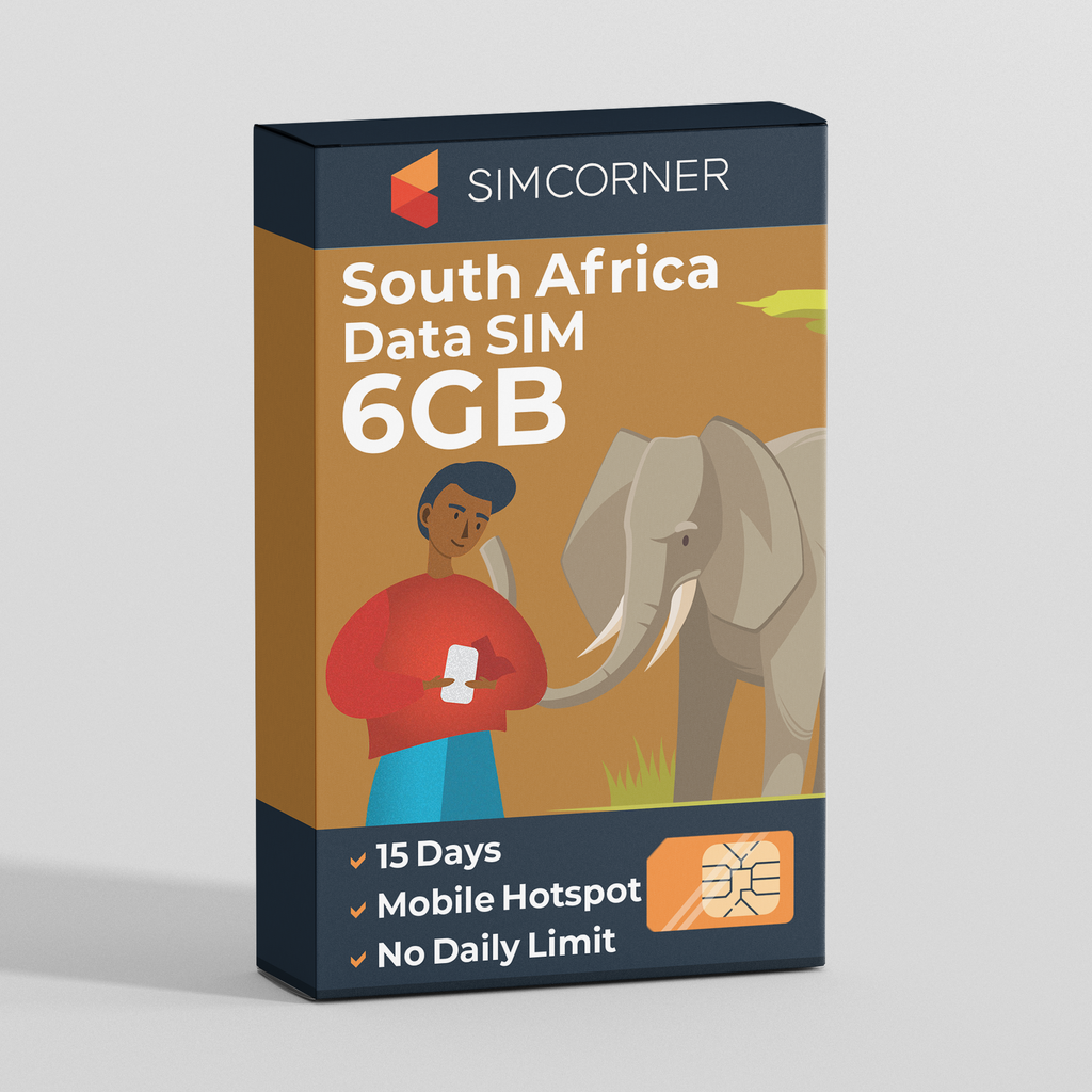 South Africa Data SIM Card (15 Day - 6GB)