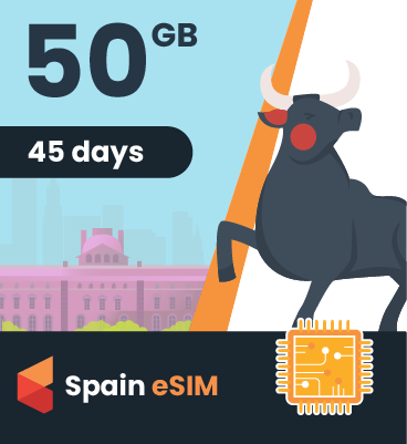 Spain eSIM: 50GB - 45 Days