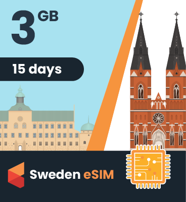 Sweden eSIM: 3GB - 15 Days