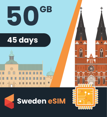 Sweden eSIM: 50GB - 45 Days