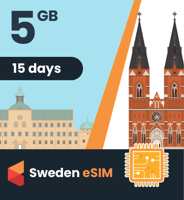 Sweden eSIM: 5GB - 15 Day