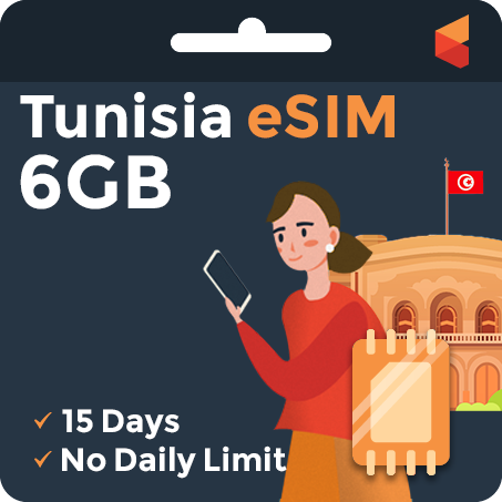 [eSIM] Tunisia Data eSIM (6GB - 15 Days)