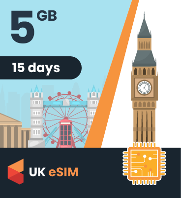 United Kingdom eSIM: 5GB - 15 Day