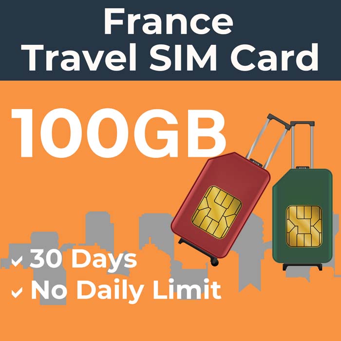 France Travel Sim Card (100GB) | SimCorner