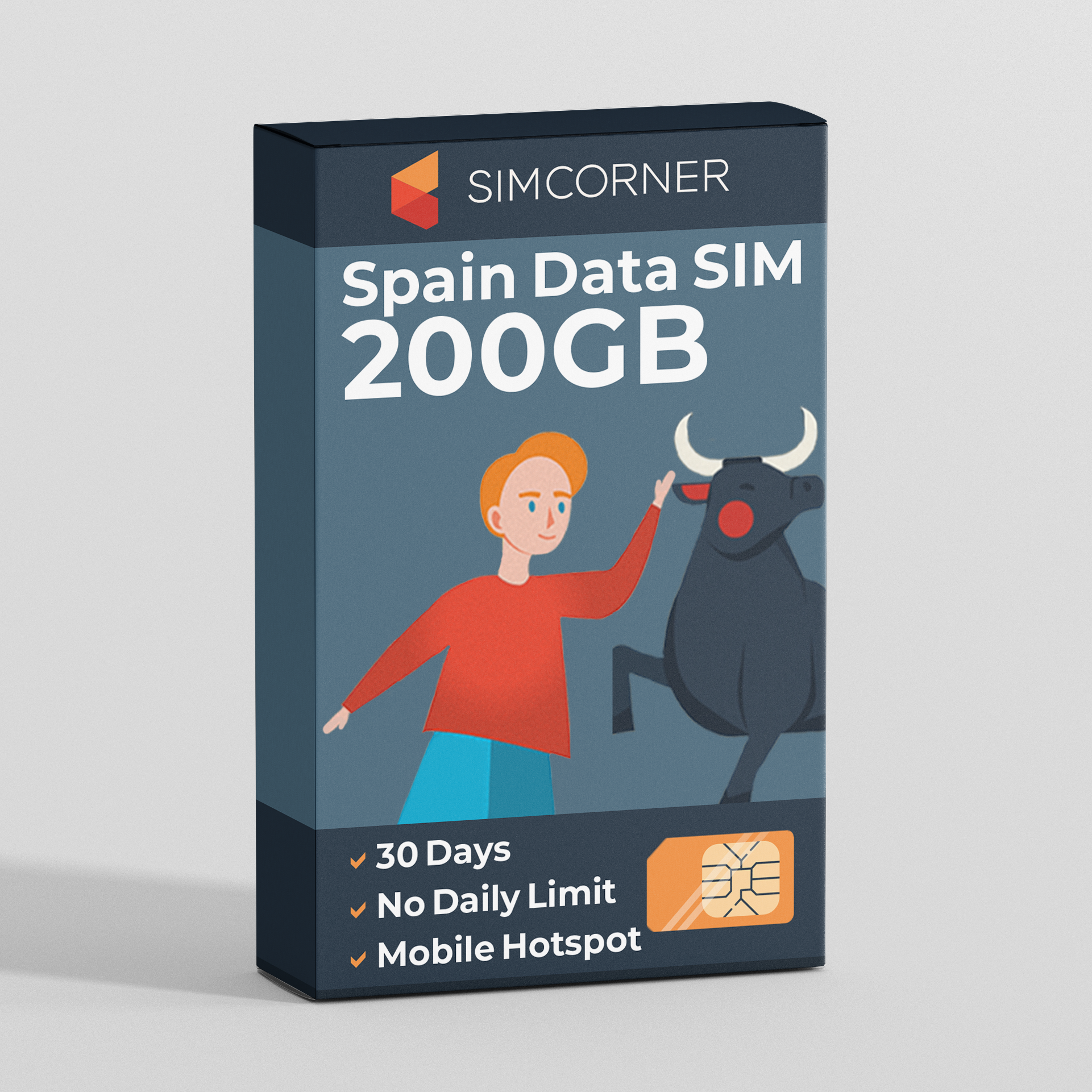 Spain Travel Sim Card 200GB | SimCorner